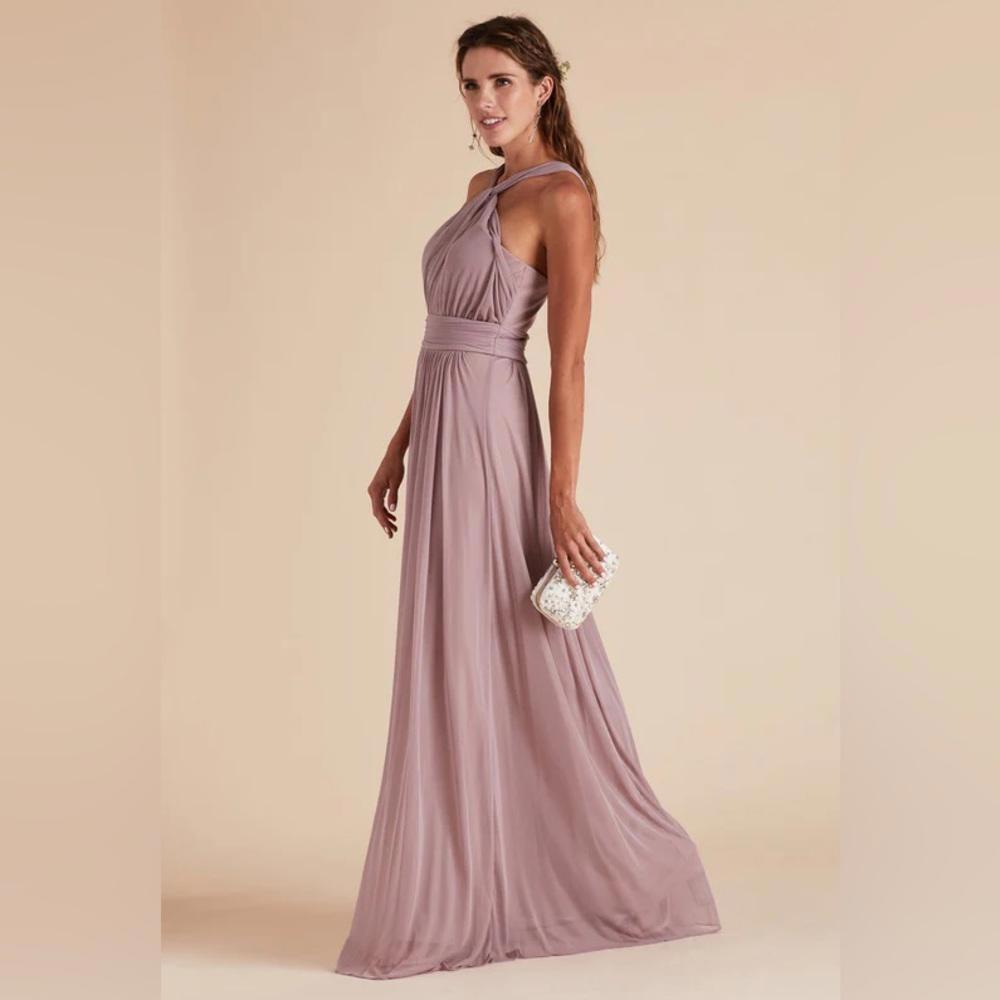 Birdy Grey Womens Kiko Mesh  Maxi Dress‎ Mauve Size Small New